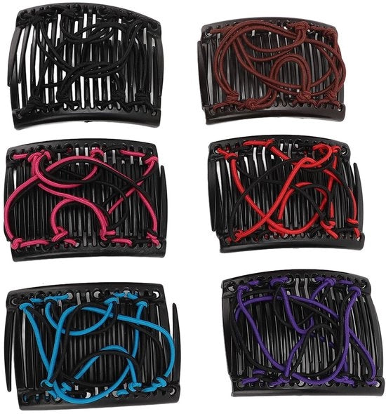 Set di accessori per capelli 6 pezzi - Spilla per capelli versatile con chiusura laterale - Clip per capelli - Accessori per capelli - Modelli flessibili - Design pratico e moda - Spilla per capelli multifunzione