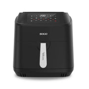 Friggitrice ad aria elettrica 7,5L con doppia resistenza, 10 programmi preimpostati, display LED digitale 2150W - SOGO