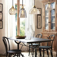 Lampada Da Soffitto Pensile Di Vetro Verto C