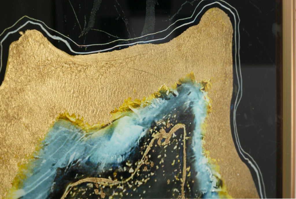 PANNELLO VETRO C/CORNICE  DARKY CM 60X3,5X90