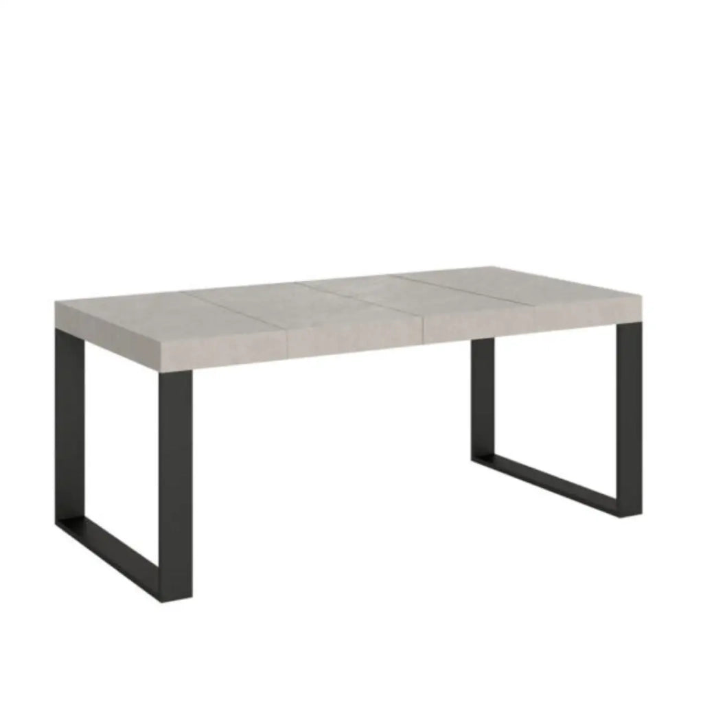 Tavolo allungabile 120/224x90 cm Tecno Premium cashmere gambe antracite