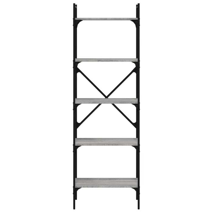 Libreria Grigio Sonoma 5 Ripiani 56x31,5x174 cm Multistrato 833346