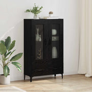 Credenza con Cassetto-Buffet-Armadio da cucina Rovere Nero 70 x 31 x 115 cm 368181