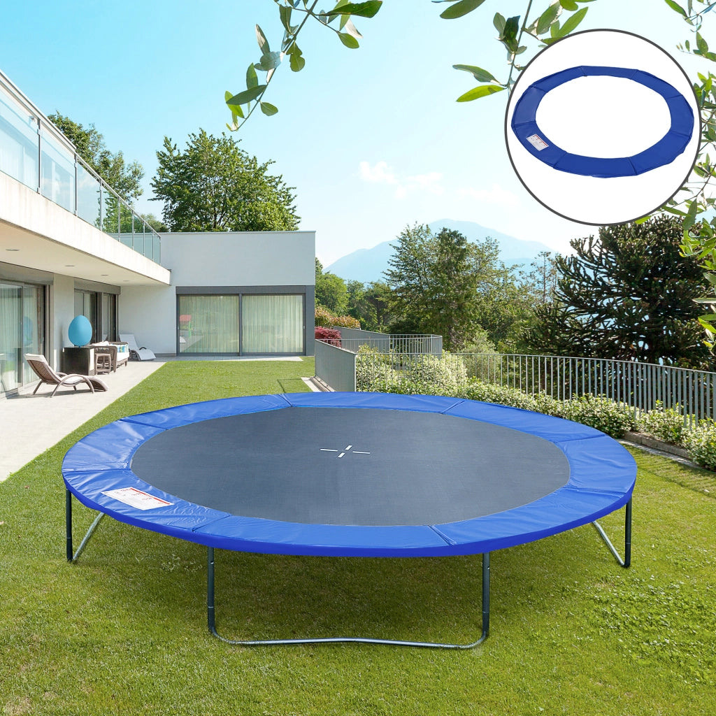 Copertura Protettiva Imbottita per Letto Elastico Sicurezza Bordo ¨C zephmum ¨C 244 cm Blu