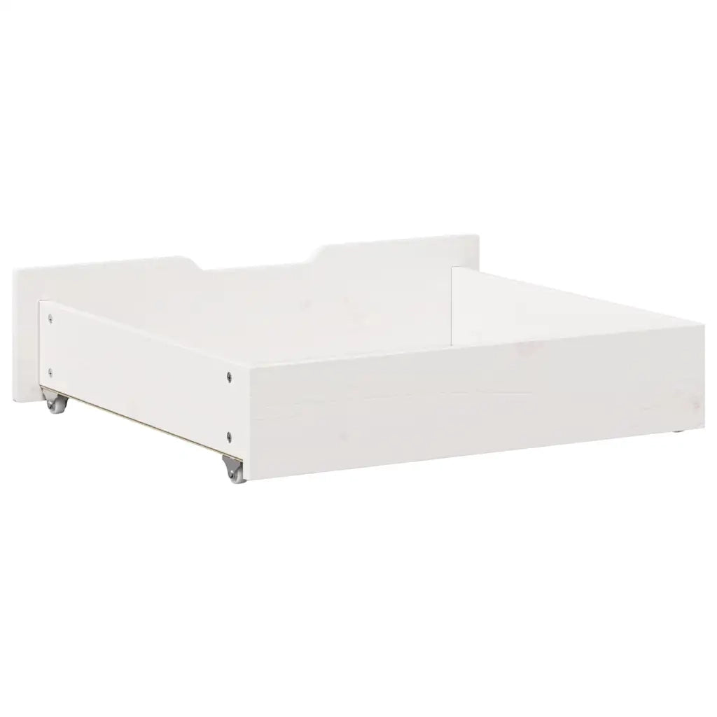 vidaXL Cassettoni da Letto 2 pz Bianchi 75x55x17 cm in Legno di Pino