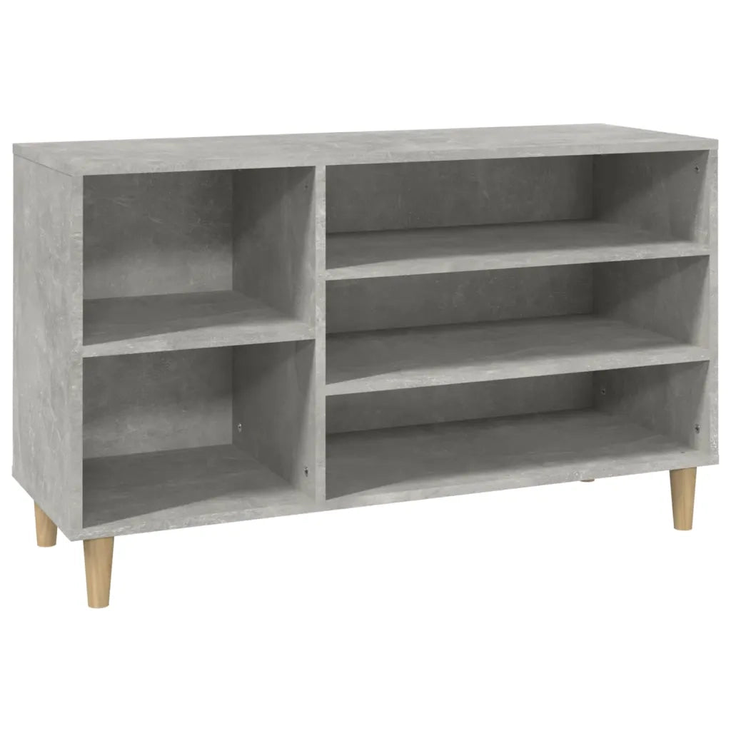 Scarpiera | Mobile per scarpe Grigio Cemento 102x36x60 cm in Legno Multistrato