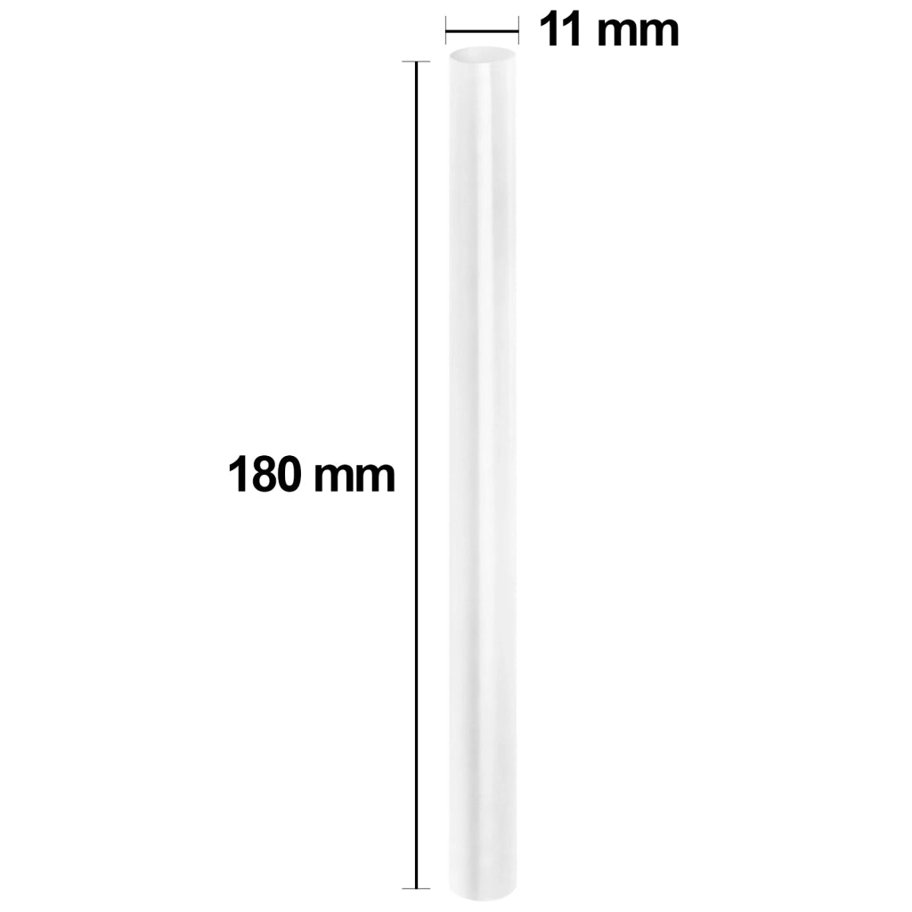 Confezione da 5 Bastoncini di Colla Termofusibile 11 x 180 mm Formato Stick Bianco Avizar