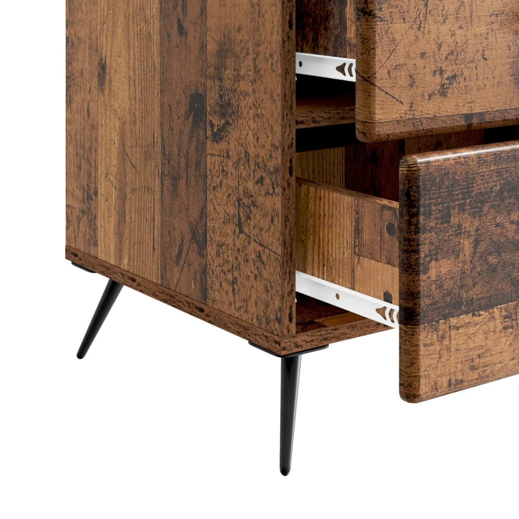 Armadio da Notte con cassetto Legno antico 43 x 41 x 66,5 cm 895483