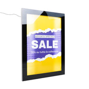 Bacheca per Esterno Portaposter Nera Retroilluminata LED - 70 x 100