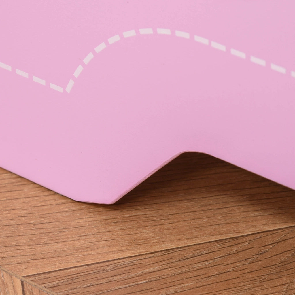 Letto Bambini in Legno con Bordi Rialzati ¨C zephmum ¨C 143x73x60 cm Rosa