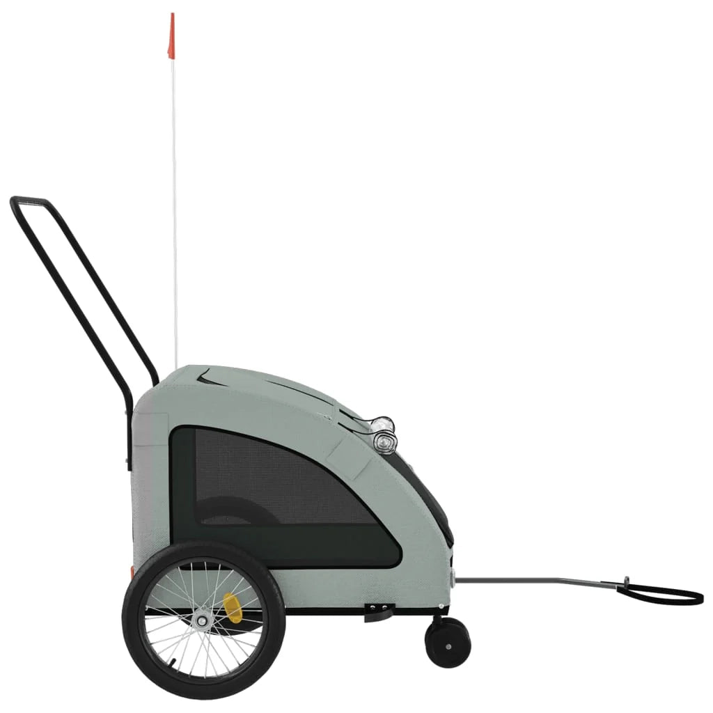 Rimorchio/carrello per animali domestici grigio 02_0044207