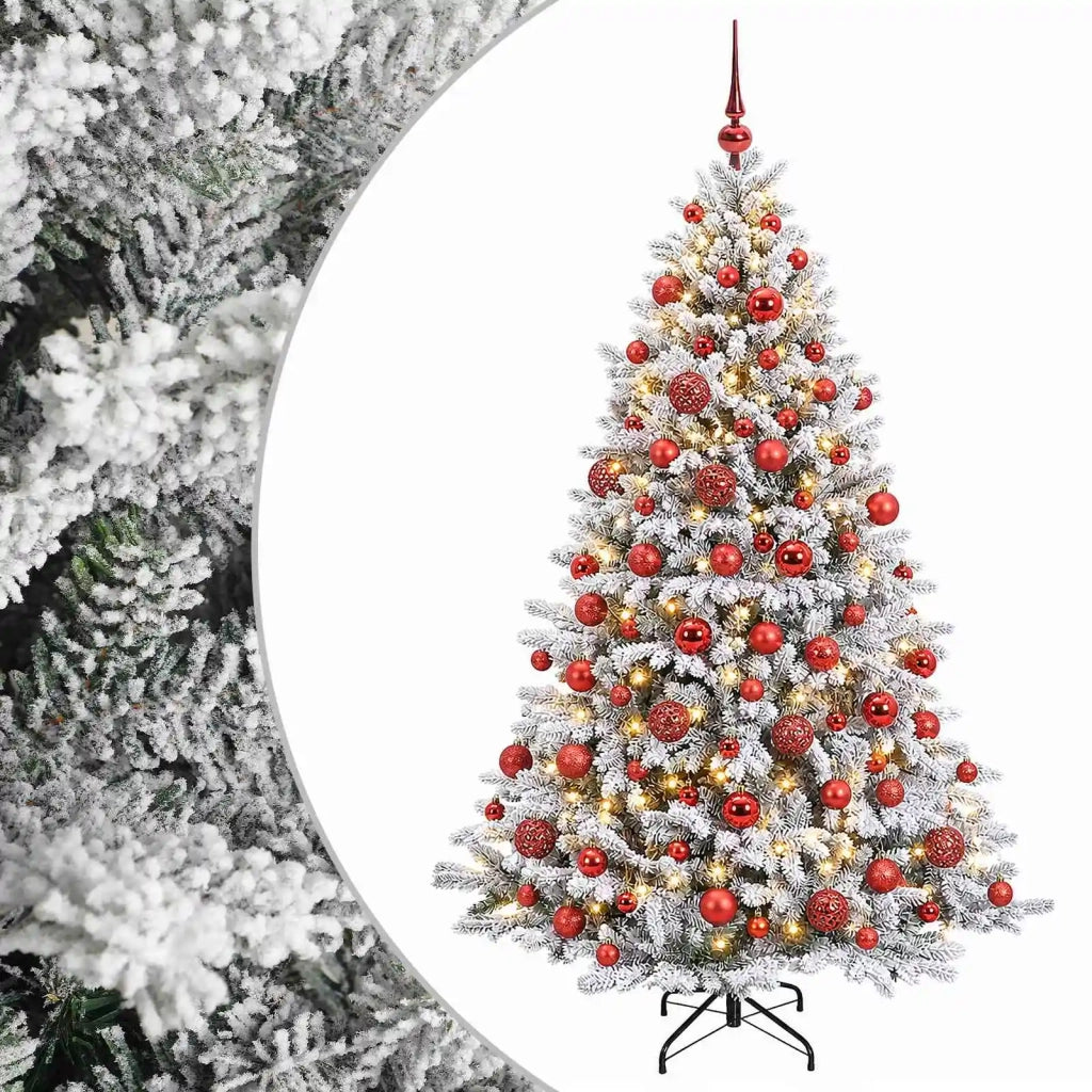 Albero di Natale Artificiale con Palline 210 cm 300 LED 3466821