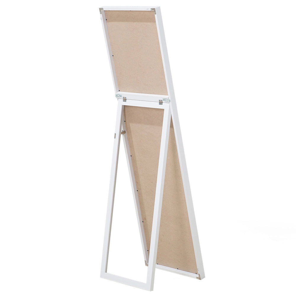 Specchio da terra bianco rettangolare 40 x 140 cm soggiorno bagno camera da letto