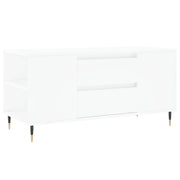 Tavolino da salotto | Tavolino da caff¨¨ | Tavolino da Soggiorno Bianco 102x44,5x50 cm in Legno Multistrato