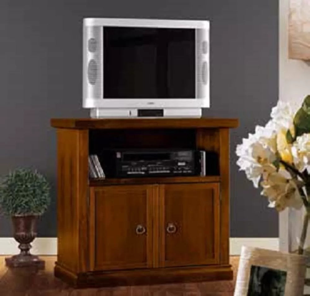 Mobile porta tv legno arte povera tinta noce 84x40x75 (377) - Mobili 2G
