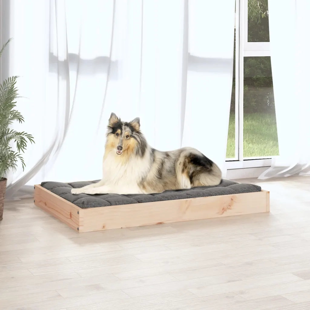 Cuccia per Cani 91,5x64x9 cm in Legno Massello di Pino cod mxl 50975