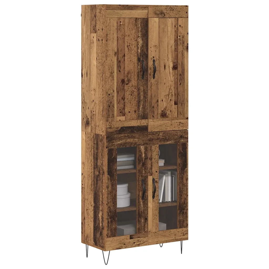 Credenza-Buffet-Armadio da cucina Legno vecchio 69,5 x 34 x 180 cm Legno multistrato 807000