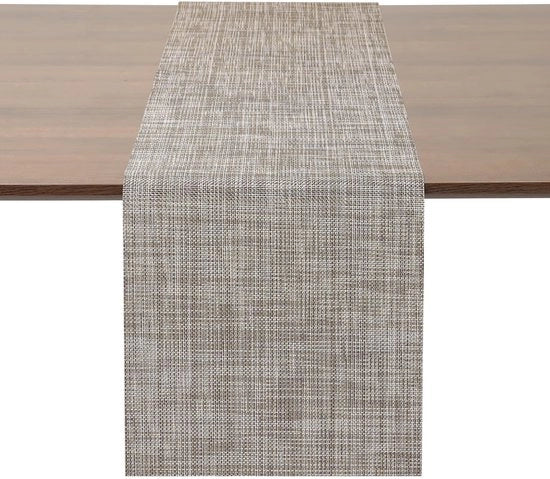 Tafelloper Moderno, Tafelloper Wasbare, Isolato al Calore, PVC per Esterni, Dimensioni 30 x 183 cm, Colore Karamel