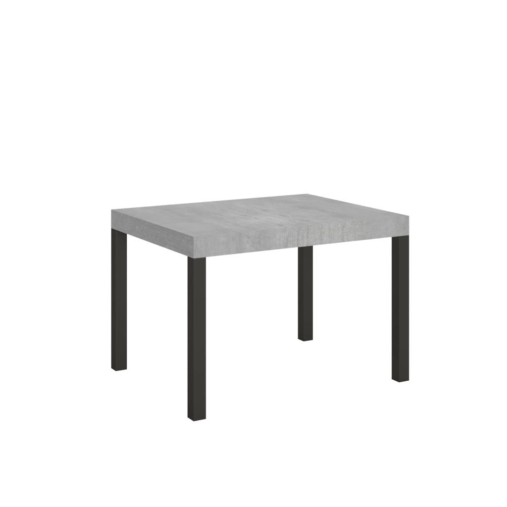 Tavolo allungabile 80x120/204 cm Every Cemento telaio Antracite