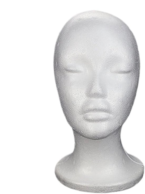 Mannequin per capelli - supporto per parrucca - misura del cranio 52 cm - leggero - portatile