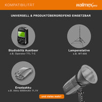 Flash fotografico a batteria Mover 400 TTL, 400 W 1/10000 s, con attacco sagomatori luce, per studio fotografico