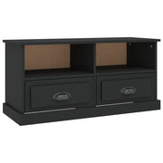 Mobile TV multimediale mensola TV credenza mobile TV per sala da pranzo soggiorno camera da letto 93 x 35,5 x 45 cm legno ingegnerizzato nero 02_0026365