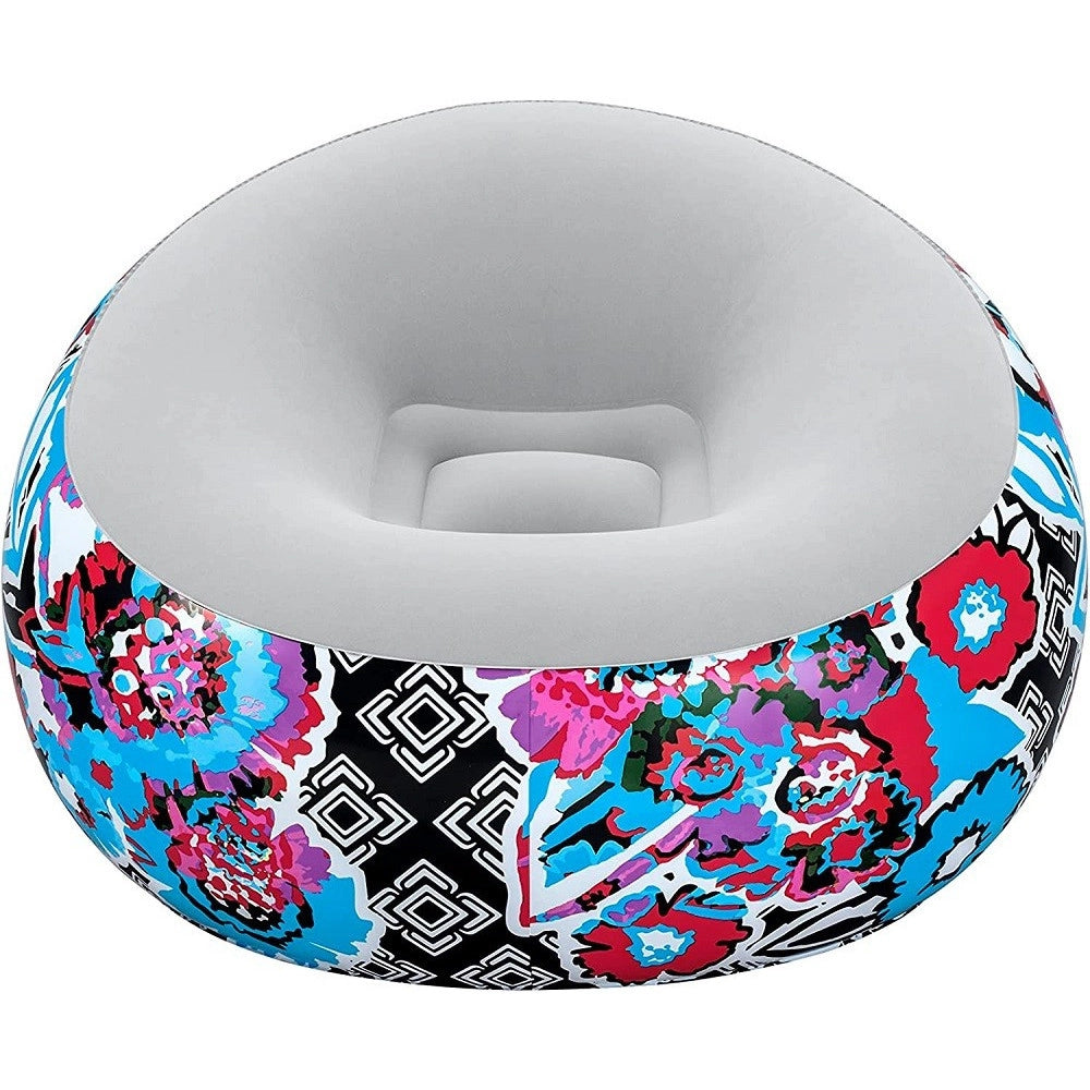 Trade Shop - Poltrona Gonfiabile Puffo Inflate-a-chair 112x112x66cm Floreale Street Art 75111 -