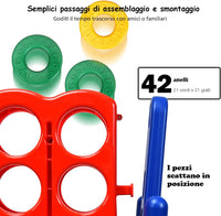 Forza 4 Gigante Mega 4 in Linea Quattro Insieme, Gioco da Tavolo Gioco di Fila per Bambini, 120 x 42 x 104 cm (Blu)
