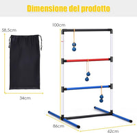 Ladder Ball Gioco Golf Toss, Gioco per Interno ed Esterno con 6 Palline e Borsa per Il Trasporto, Segnapunti Incorporato