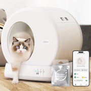 Cassetta Automatica per Gatti C10 - Auto Pulente, Elettrica, con Visione a Distanza, Eliminatore di Odi, Ingresso Facile e Controllo da App