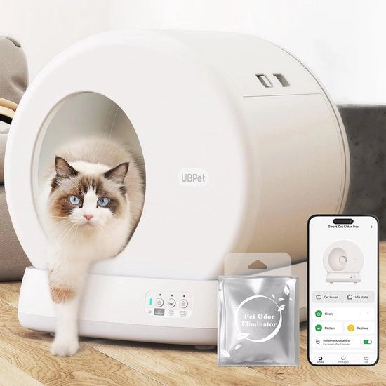 Cassetta Automatica per Gatti C10 - Auto Pulente, Elettrica, con Visione a Distanza, Eliminatore di Odi, Ingresso Facile e Controllo da App