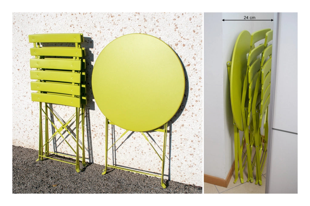 Set tavolo e sedie da giardino pieghevoli lime – Positano TRSP16PO
