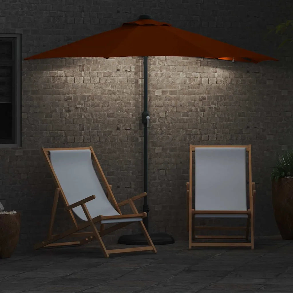 Ombrello da giardino Terracotta 294 x 150 x 223 cm 42003264