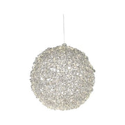 Decorazione luminosa natale amicasa 9493908 sfera silver