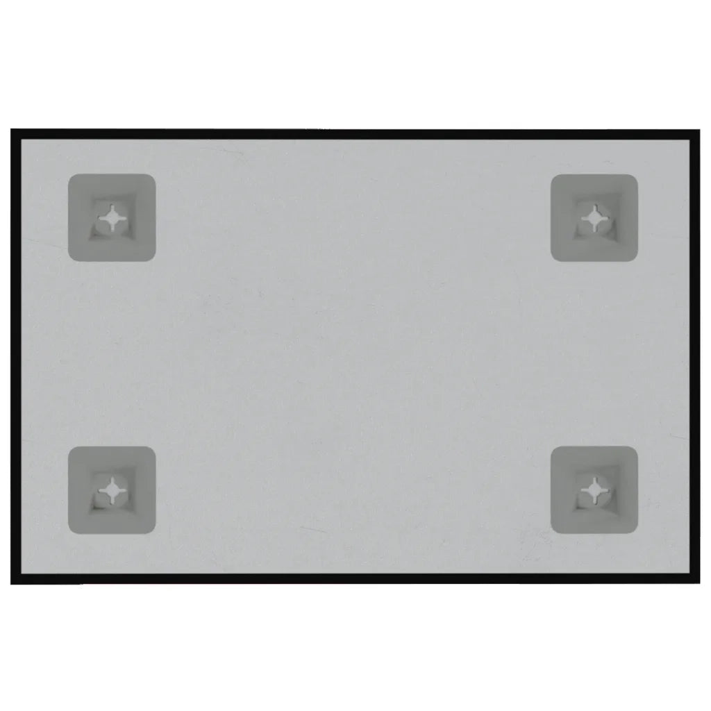 Lavagna Magnetica a Parete Nera 40x30 cm Vetro Temperato cod mxl 66528