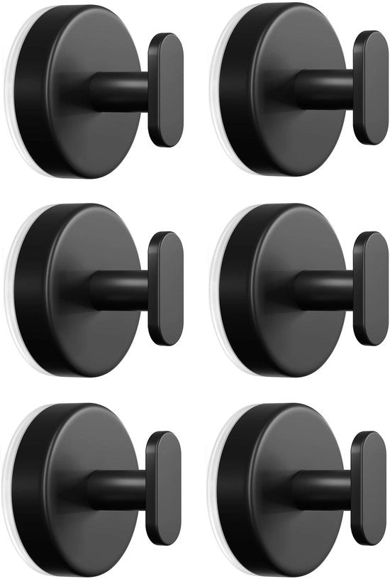 Zuignaphaakjes Extra Resistent - 6 Stuks - Adattori Acqua, per Bagno, per Cucina, per Porta, per Specchio - Impermeabili