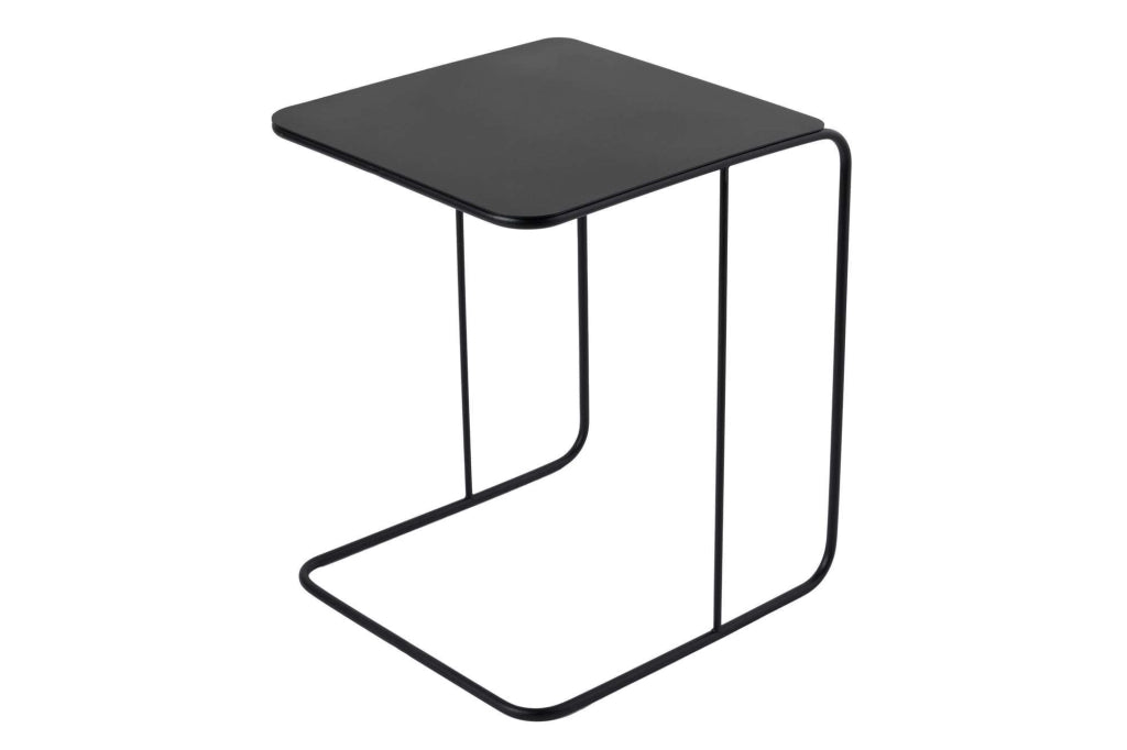 Tavolino in metallo "Poet" 47 x 46 x 57 cm - Nero