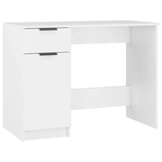 Scrivania tavolo postazione di lavoro mobile per computer studio 100 x 50 x 75 cm legno ingegnerizzato bianco 02_0023497