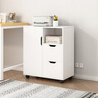 Armadio verticale, supporto per stampante, scaffale, tavolino moderno, 3 ripiani, 60 cm