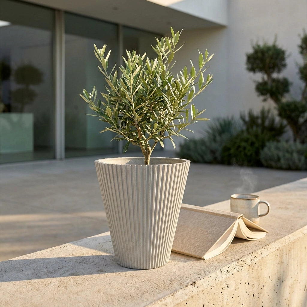 Vaso piccolo in Fibra sintetica cm 19x19x22 - KENNY