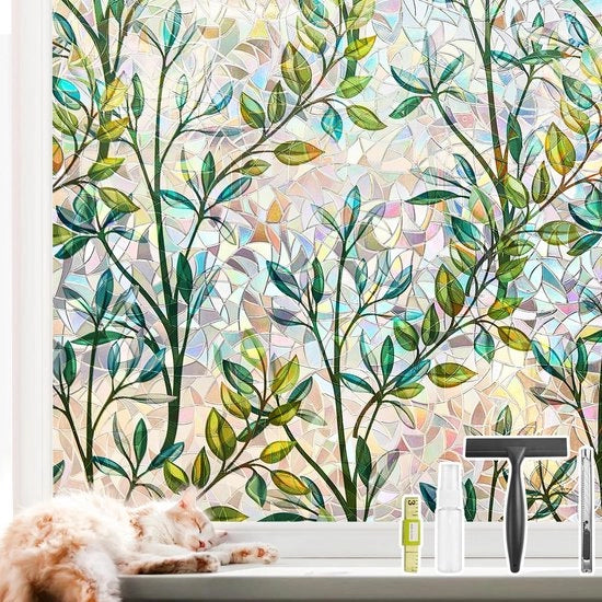 Foglia di vetro per finestre anti-intrusione - 72x200cm - Verdusterente e isolante - Resistente alla luce solare - Decorativa