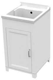 KIT LAVATOIO RESINA ANTIACIDO 45X50X85H BIANCO