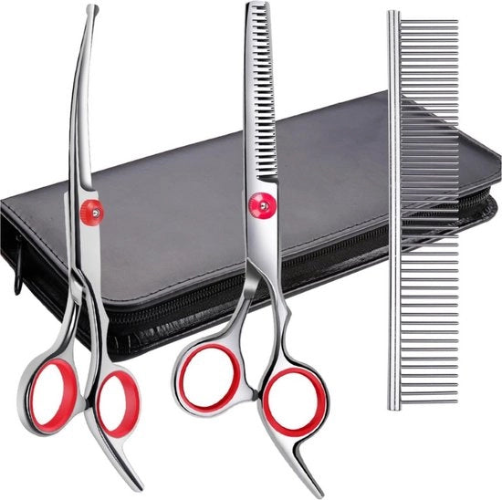 Set di taglio per cani - Tondeuse per cani - Trimmer per cani - Scissor per cani - Set di taglio per cani - Necessario per il tuo cane!