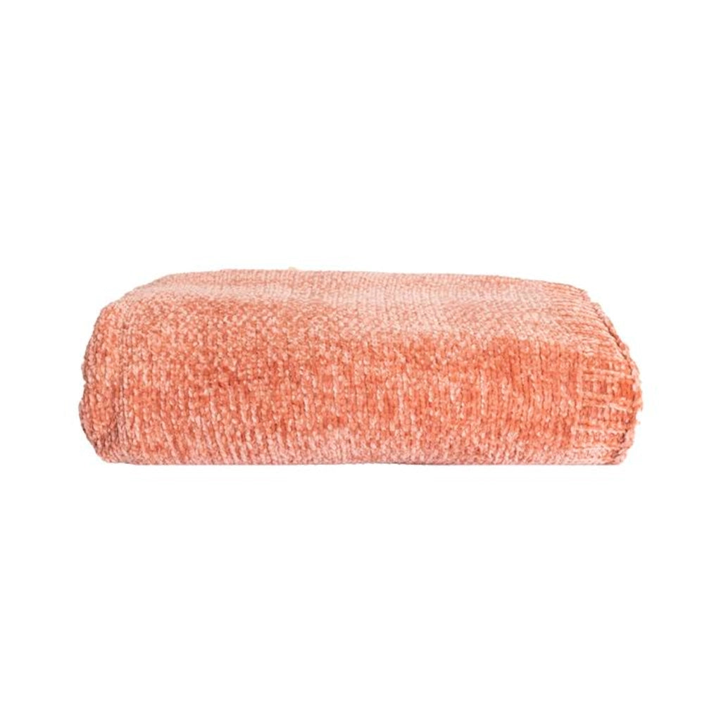 Coperta a quadri rosa salmone 130x170cm SAVORA