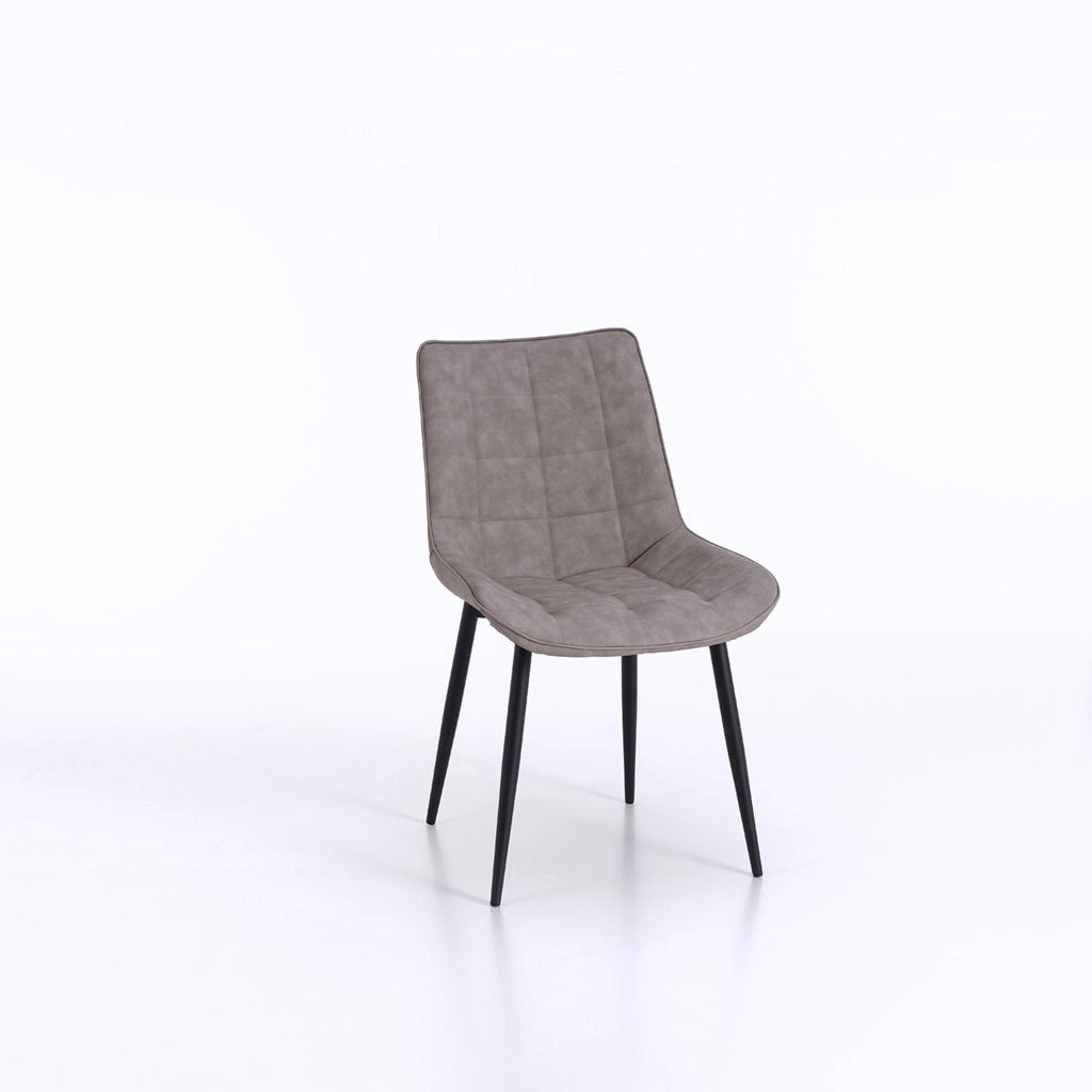 Set 4 Sedie 49x52x85 cm in Similpelle Tortora