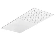 Soffione doccia ultrapiatto a parete inox lucidato a specchio rettangolare