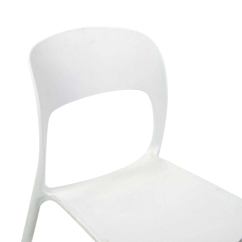 Sedia polipropilene Risto impilabile bianco cm 47x52h83