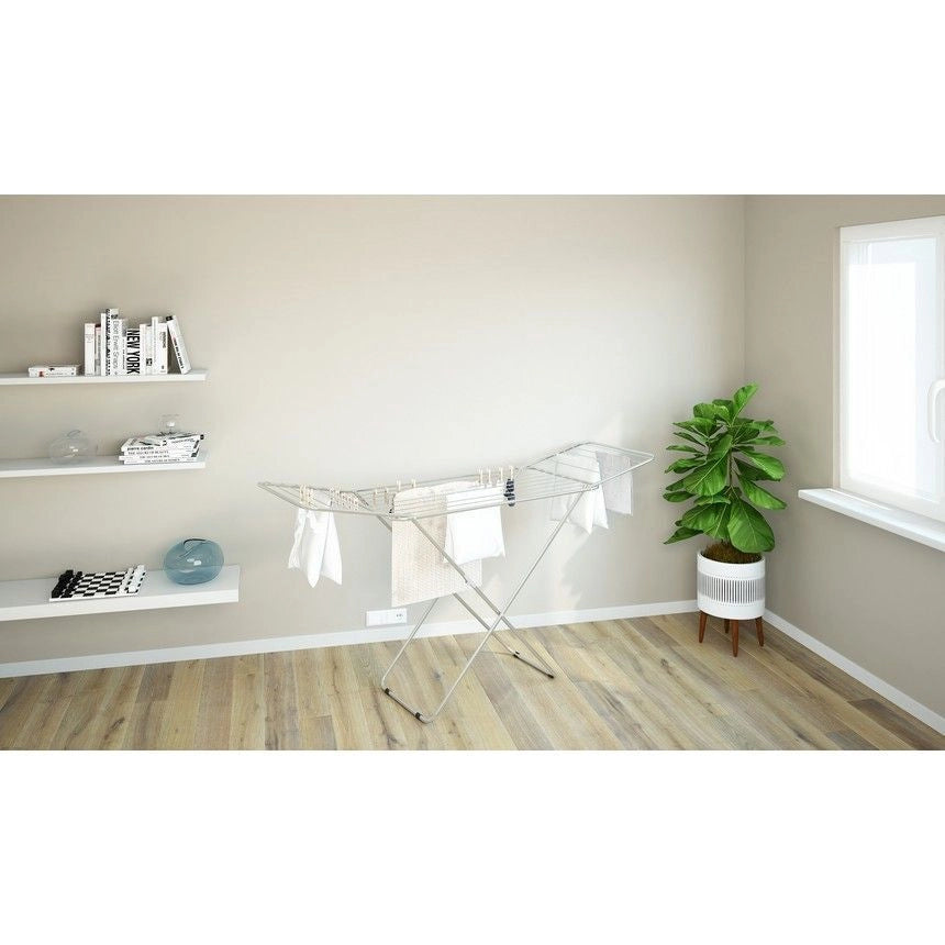 Colombo New Scal ST186 Glam 18 Stendibiancheria con Alette Acciaio Ripiegabile 18 m Antiruggine colore Grigio