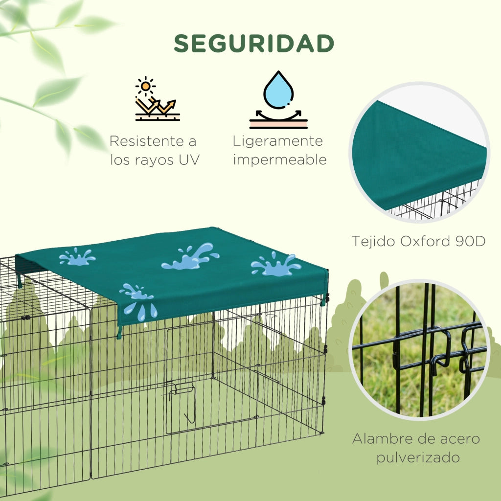 Gabbia per Animali Domestici ¨C zephmum ¨C Verde 220x85x70 cm
