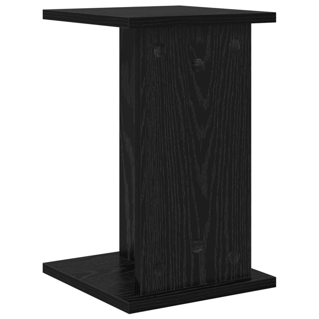 Supporto per piante | Sostegno per piante 2 pz Rovere Nero 25 x 25,5 x 40,5 cm